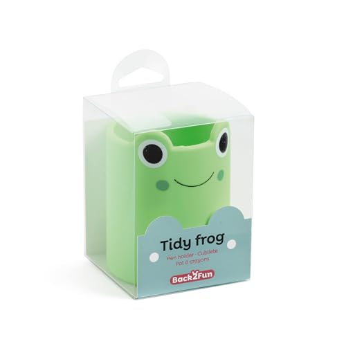 Back2Fun - Weicher Silikon-Stiftehalter für Kinder mit süßem Tiermotiv. Perfekt zum Ordnen von Schulutensilien - ideal zum Schulstart oder als Geschenk