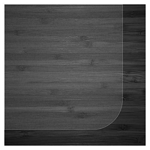 etm® Bürostuhlunterlage - 100x120 cm - transparente Bodenschutzmatte für Laminat, Parkett, Fliesen und Hartböden