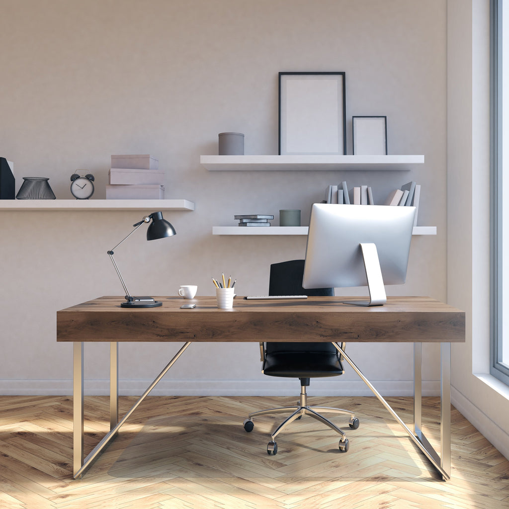 etm® Bürostuhlunterlage - 100x120 cm - transparente Bodenschutzmatte für Laminat, Parkett, Fliesen und Hartböden