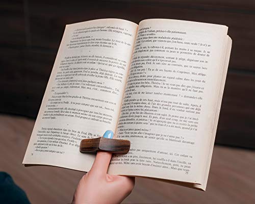 Handgefertigt Buch Seitenhalter-Buchseitenhalter Daumen Holz -Mittlere 22mm