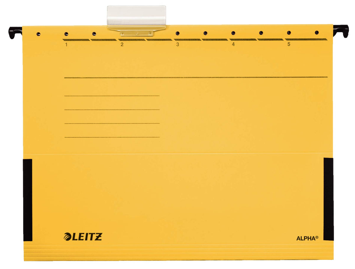 Leitz Hängetasche A4 Alpha (20er Pack, 4 Farben Sortiert) je 5x rot, grün, blau und gelb