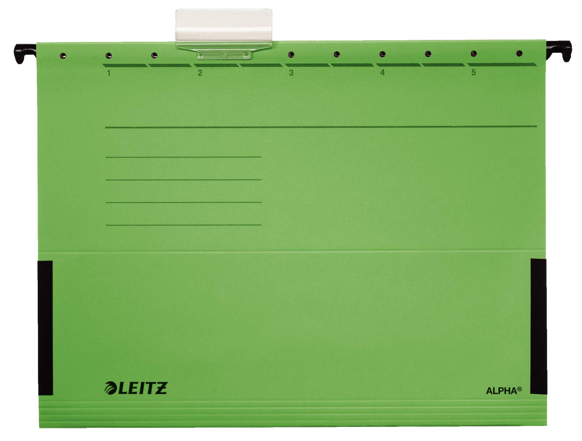 Leitz Hängetasche A4 Alpha (20er Pack, 4 Farben Sortiert) je 5x rot, grün, blau und gelb