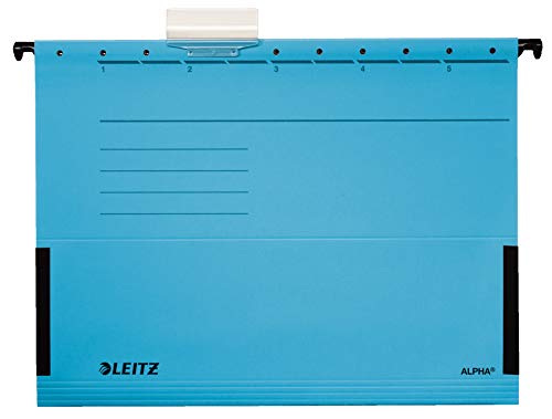 Leitz Hängetasche A4 Alpha (20er Pack, 4 Farben Sortiert) je 5x rot, grün, blau und gelb