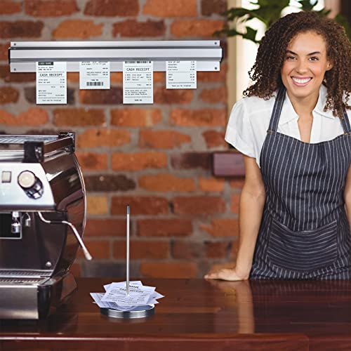 Photect 4 Stück Tickethalter Set für Restaurants, Silber, 15,8 x 2,3 Zoll