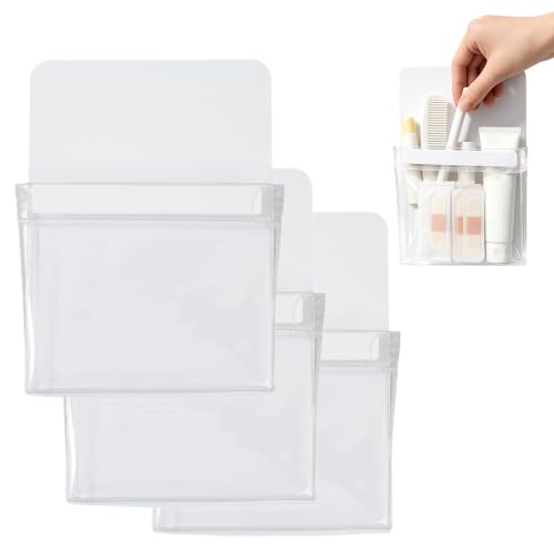 Magnetischer Stiftehalter Transparent, Magnetischer Stiftehalter Durchsichtig, aus Transparentem Pvc, Leicht und Einfach für Zuhause und Aktenschränke (3pc)
