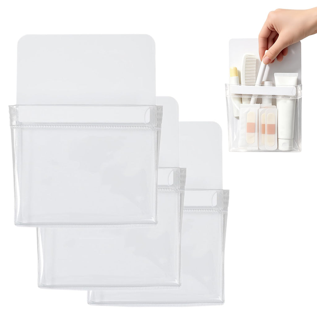 Magnetischer Stiftehalter Transparent, Magnetischer Stiftehalter Durchsichtig, aus Transparentem Pvc, Leicht und Einfach für Zuhause und Aktenschränke (3pc)