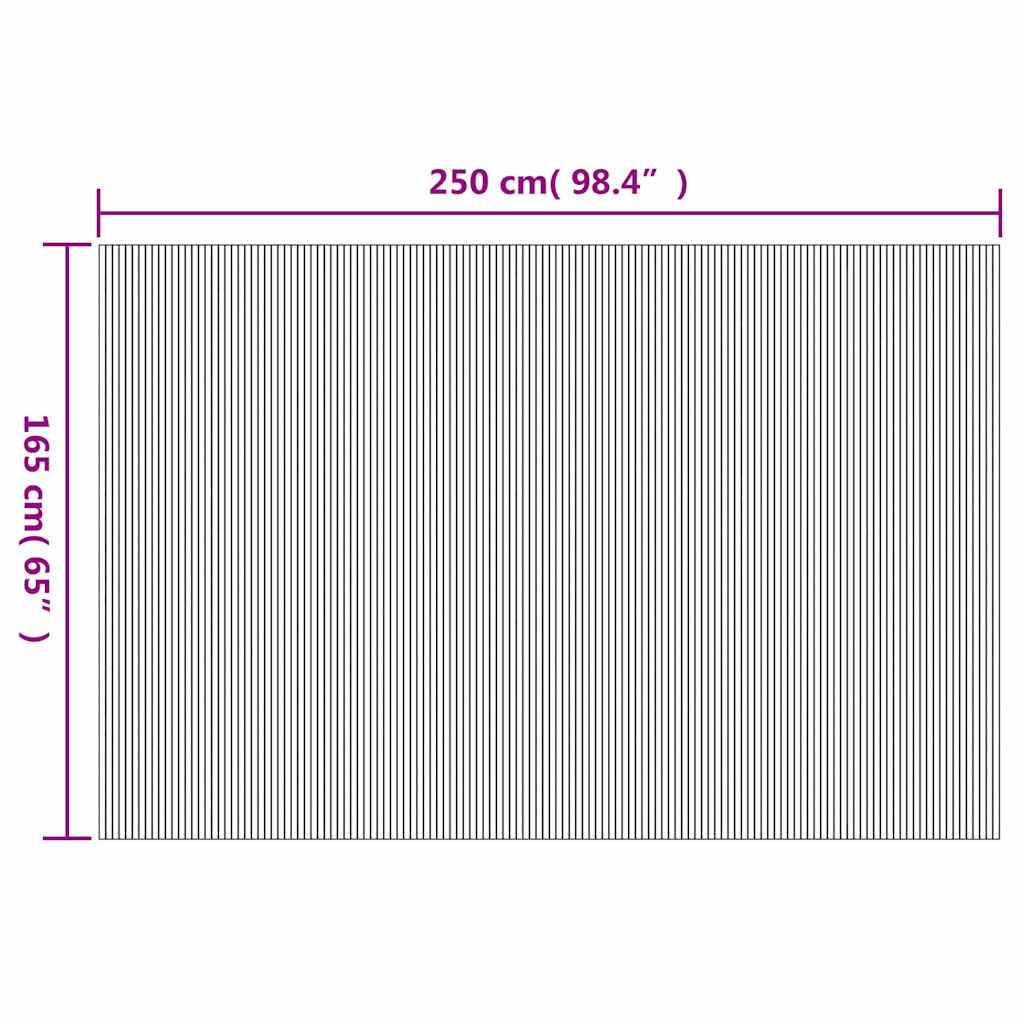 vidaXL Raumteiler Sichtschutz Spanische Wand Hochwertig Bambusmatte Trennwand Terrasse Flexibel Paravent Bambus mit Vlies-Rückseite Natur 250x165 cm