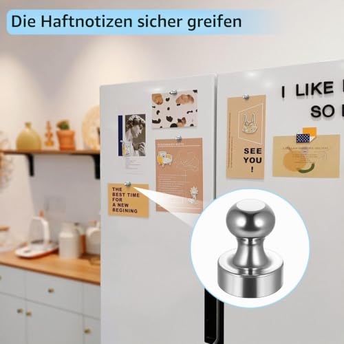 30 Stück Magnete für Magnettafel, Kleine Neodym Magnete Extra Stark, kühlschrankmagnete für Whiteboard Pinnwand Notenmagnete Home Büro Magnet Extra Stark(12 x 16mm)