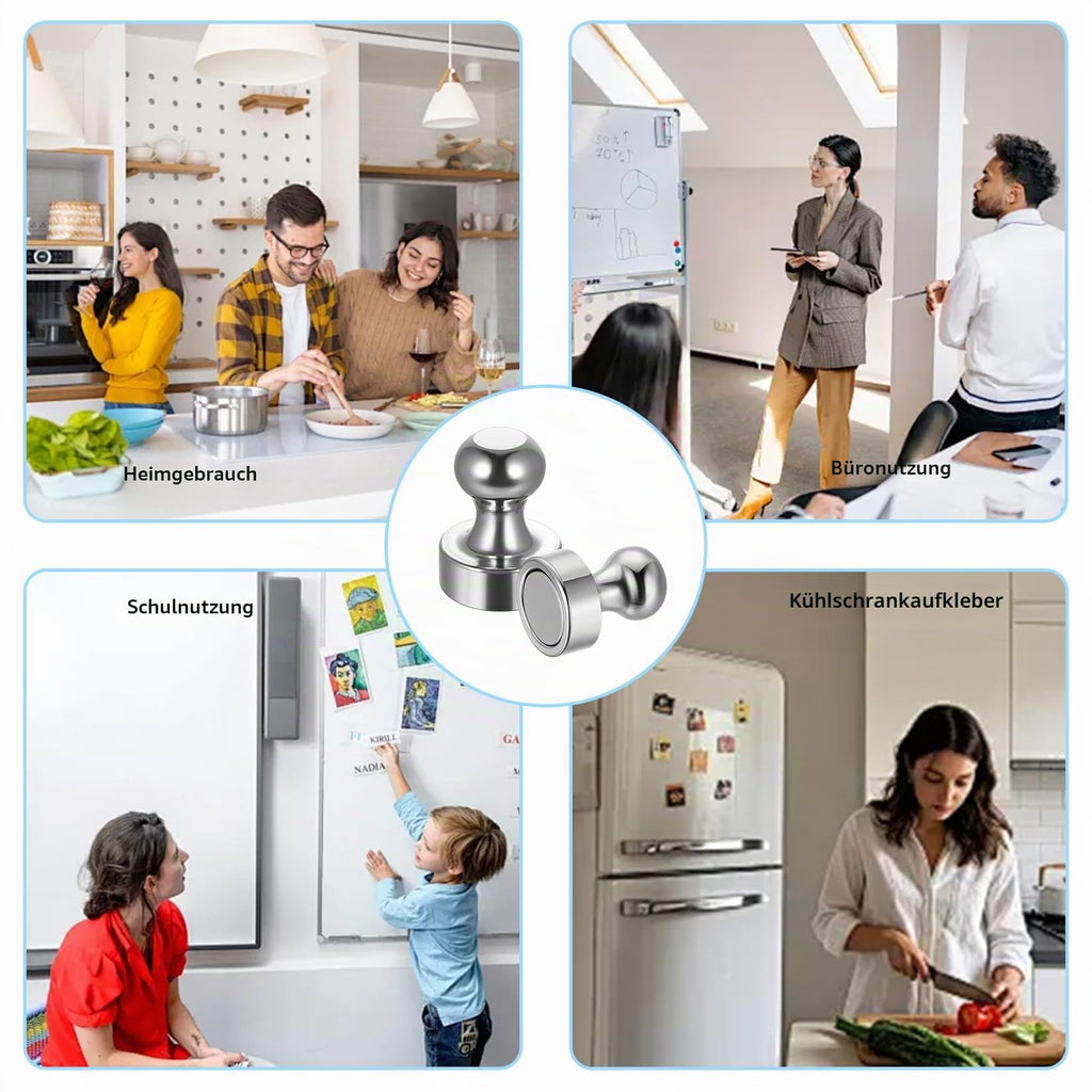 30 Stück Magnete für Magnettafel, Kleine Neodym Magnete Extra Stark, kühlschrankmagnete für Whiteboard Pinnwand Notenmagnete Home Büro Magnet Extra Stark(12 x 16mm)
