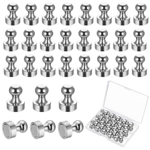 30 Stück Magnete für Magnettafel, Kleine Neodym Magnete Extra Stark, kühlschrankmagnete für Whiteboard Pinnwand Notenmagnete Home Büro Magnet Extra Stark(12 x 16mm)
