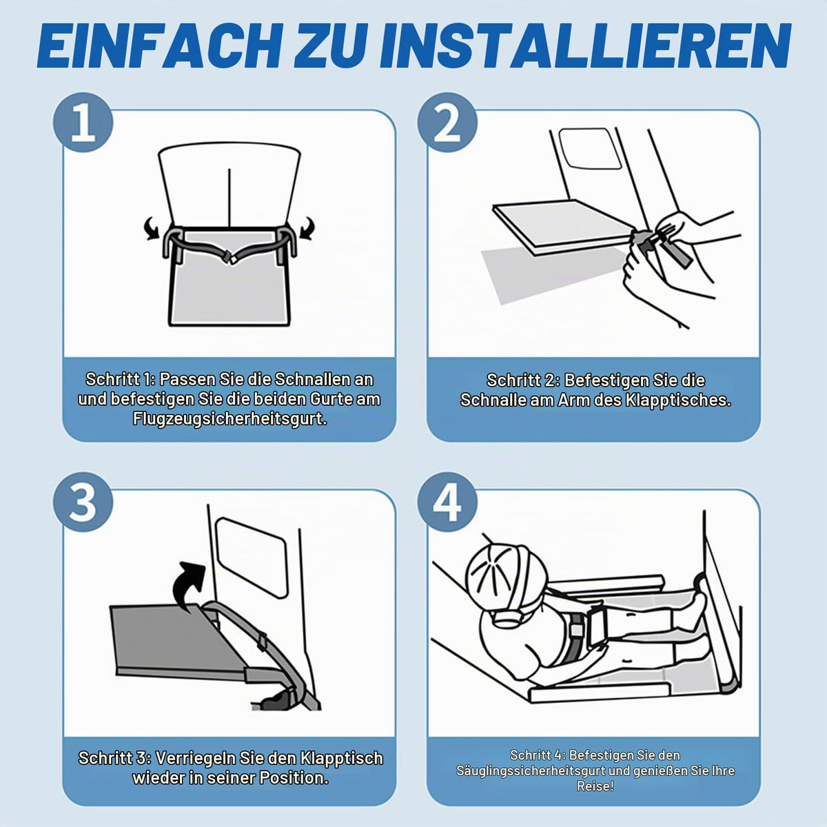 Flugzeugbett Baby 76x44,5 cm, Flugzeug Sitzverlängerung Kinder, Kinder Flugzeug Hängematte Tragbar, für Flugreisen Auto