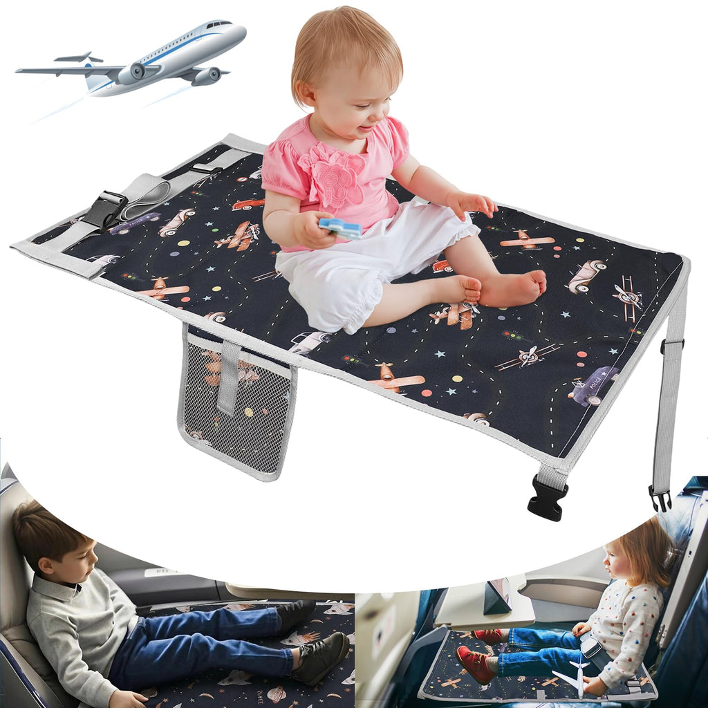 Flugzeugbett Baby 76x44,5 cm, Flugzeug Sitzverlängerung Kinder, Kinder Flugzeug Hängematte Tragbar, für Flugreisen Auto