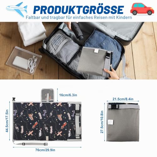 Flugzeugbett Baby 76x44,5 cm, Flugzeug Sitzverlängerung Kinder, Kinder Flugzeug Hängematte Tragbar, für Flugreisen Auto