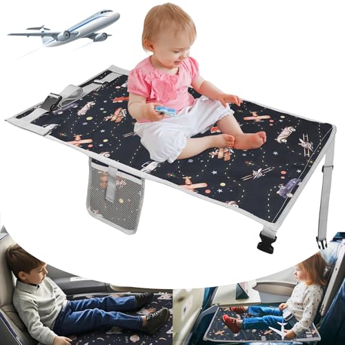 Flugzeugbett Baby 76x44,5 cm, Flugzeug Sitzverlängerung Kinder, Kinder Flugzeug Hängematte Tragbar, für Flugreisen Auto