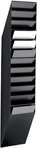 Durable Flexiboxx Prospekthalter A4, 12 Fächer, Schwarz, 1709763060