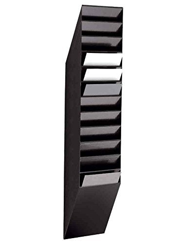 Durable Flexiboxx Prospekthalter A4, 12 Fächer, Schwarz, 1709763060