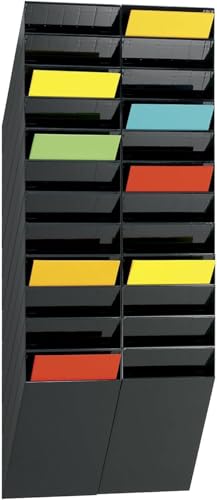 Durable Flexiboxx Prospekthalter A4, 12 Fächer, Schwarz, 1709763060