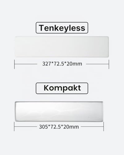 GravaStar Tastatur Handgelenkauflage Pad-Weiß