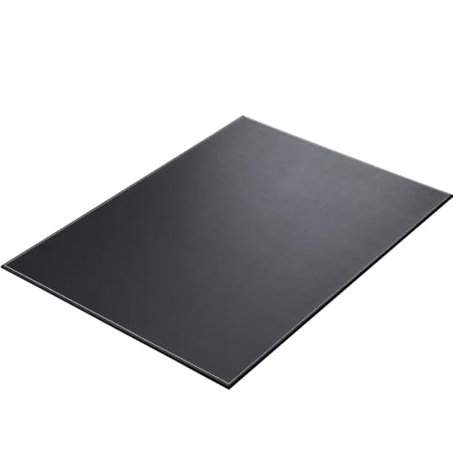 KINGFOM Schreibtischunterlage PU Leder Schreibtisch Unterlage, Schwarz Schreibunterlage/Schreibtisch Unterlegmatte/Tischunterlage Schreibtisc (Schwarz-A110)