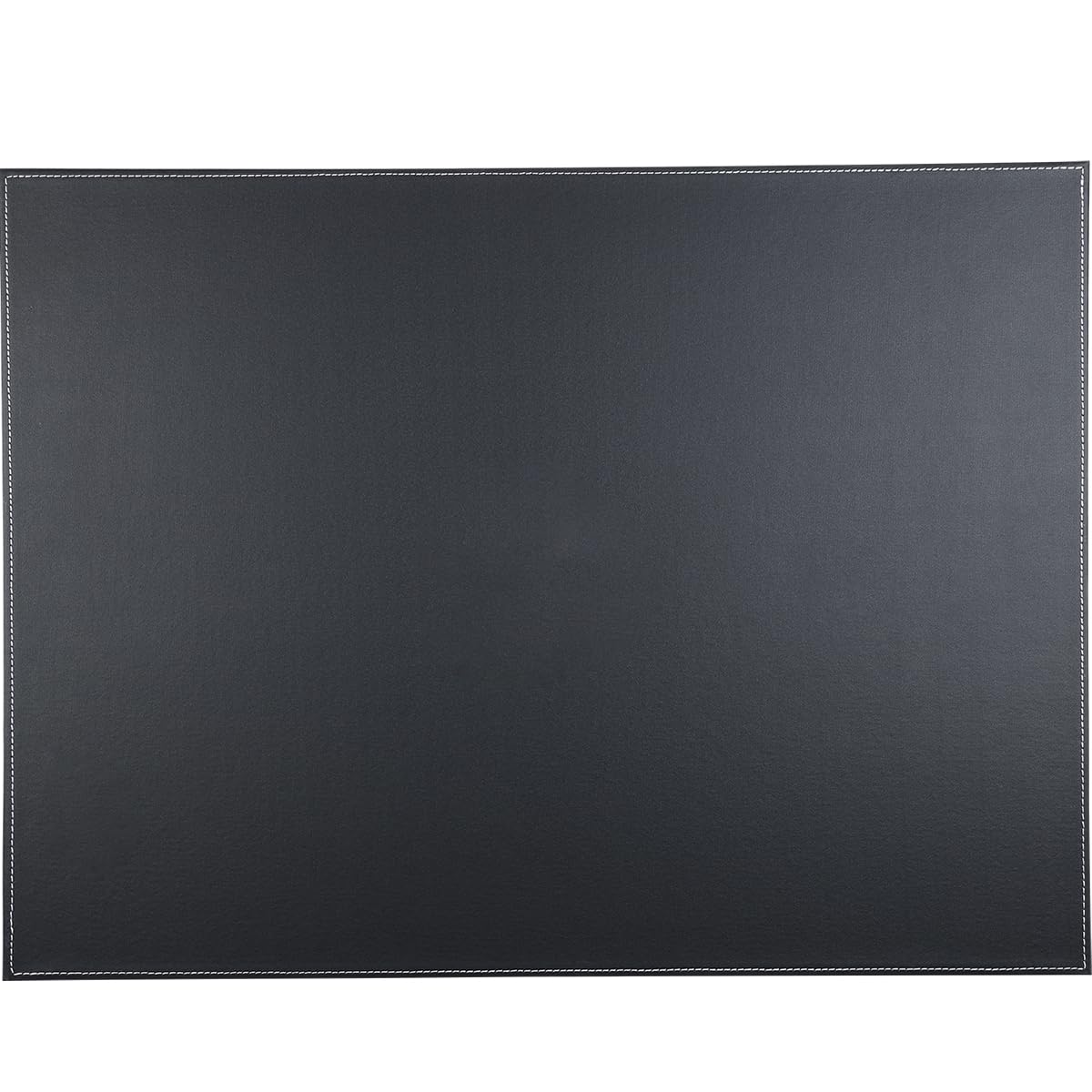 KINGFOM Schreibtischunterlage PU Leder Schreibtisch Unterlage, Schwarz Schreibunterlage/Schreibtisch Unterlegmatte/Tischunterlage Schreibtisc (Schwarz-A110)