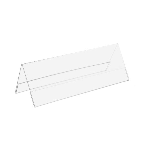 unbekannt 12 Stück Tischaufsteller 1/2 Din A4 je Seite (Din A4 Blatt längs gefaltet) Transparent Polystyrol minimalistisch