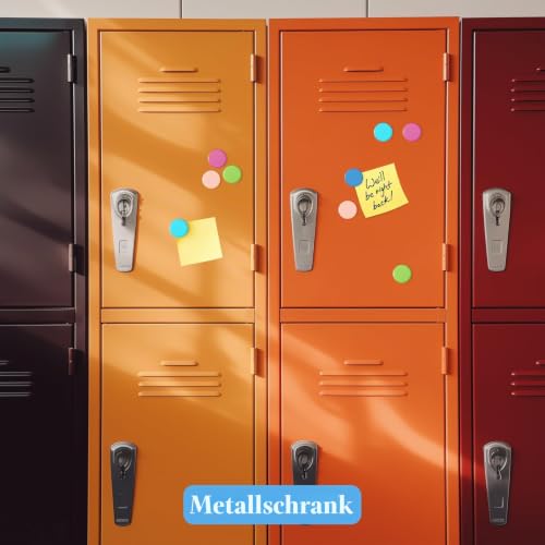 20 Starke Magnete für Magnettafel & Whiteboard - Bunte Kühlschrankmagnete, Bunte Kleine Runde Magnete - Dekorative Magneten Starker Halt, für Haus Büro Pinnwand Klassenzimmer Fotos (5 Farben)
