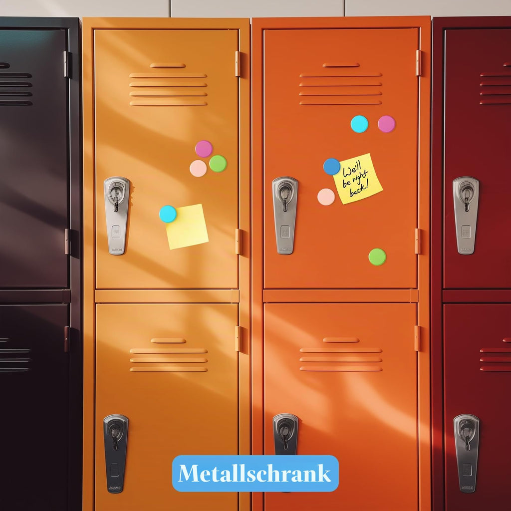 20 Starke Magnete für Magnettafel & Whiteboard - Bunte Kühlschrankmagnete, Bunte Kleine Runde Magnete - Dekorative Magneten Starker Halt, für Haus Büro Pinnwand Klassenzimmer Fotos (5 Farben)