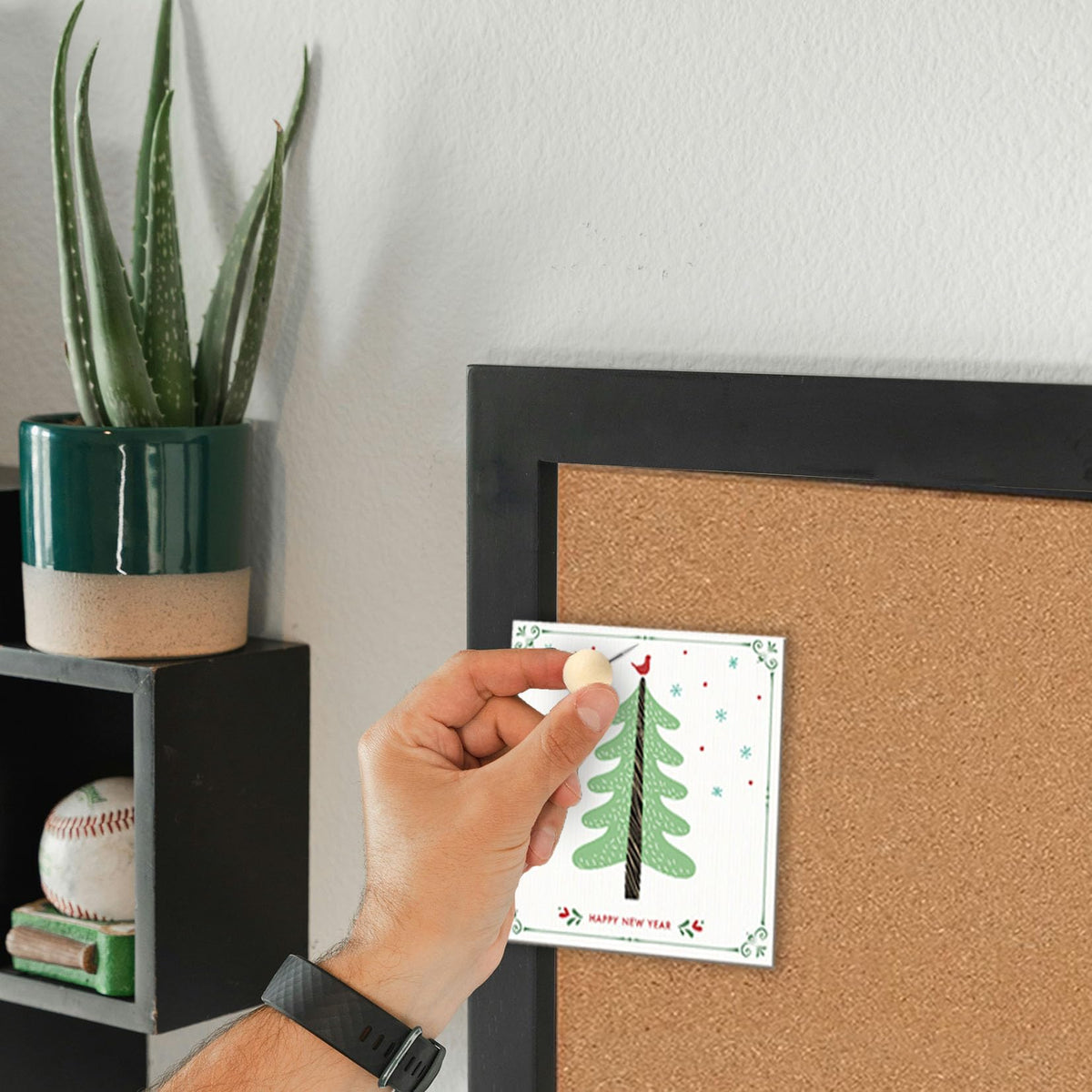 Okydoky Pinnwand Kork 90 x 30 cm,Korkwand für Heimdekoration,Office,Kork Pinnwand,pinwand korktafel groß,Schwarz Holzrahmen(BK-3090)