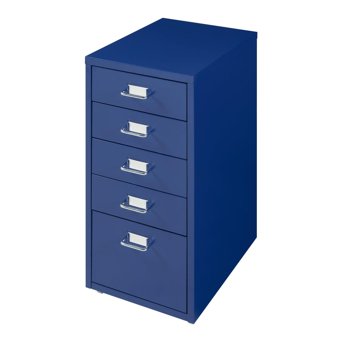 Helloshop26 Büroschrank, Rollschrank, mit 5 Schubladen, 69 x 28 x 41 cm, Blau, 03_0009099