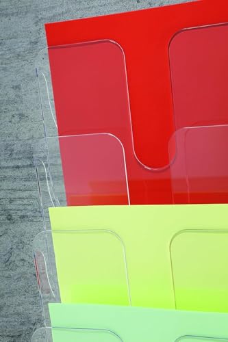 Durable Prospekthalter A4 Flexiplus Duo, 6 Fächer, transparent, 1700140200