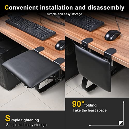 Armauflage schreibtisch Extender, Ergonomische faltbare Computertisch Armlehnenstütze Armlehne Handgelenkauflage für Zuhause und Büro