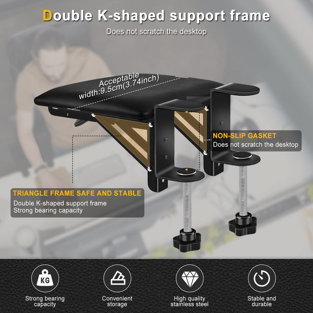 Armauflage schreibtisch Extender, Ergonomische faltbare Computertisch Armlehnenstütze Armlehne Handgelenkauflage für Zuhause und Büro