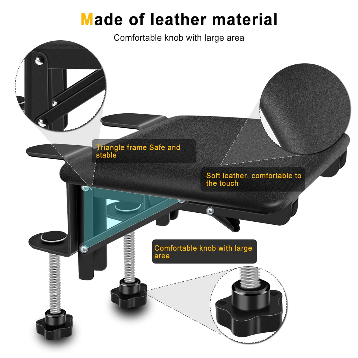 Armauflage schreibtisch Extender, Ergonomische faltbare Computertisch Armlehnenstütze Armlehne Handgelenkauflage für Zuhause und Büro