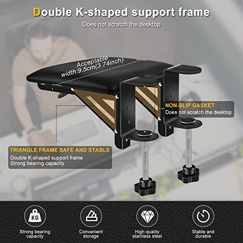 Armauflage schreibtisch Extender, Ergonomische faltbare Computertisch Armlehnenstütze Armlehne Handgelenkauflage für Zuhause und Büro