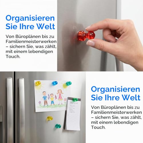 42-STK Starke Neodym-Magnete für Whiteboard & Pinnwand,Klein Mini-Magnete