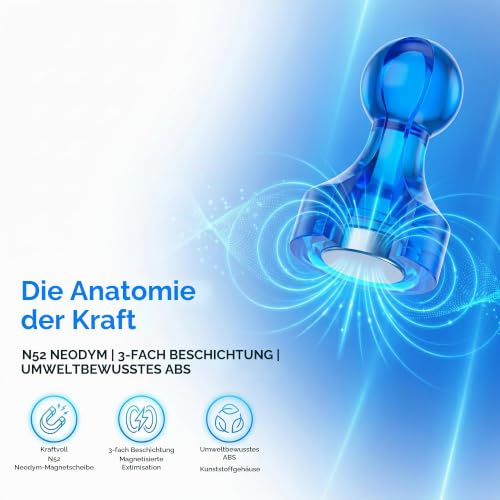 42-STK Starke Neodym-Magnete für Whiteboard & Pinnwand,Klein Mini-Magnete