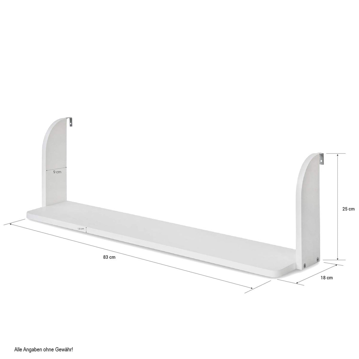 Homestyle4u 1906 Einhängeregal Hochbett Weiss Holz