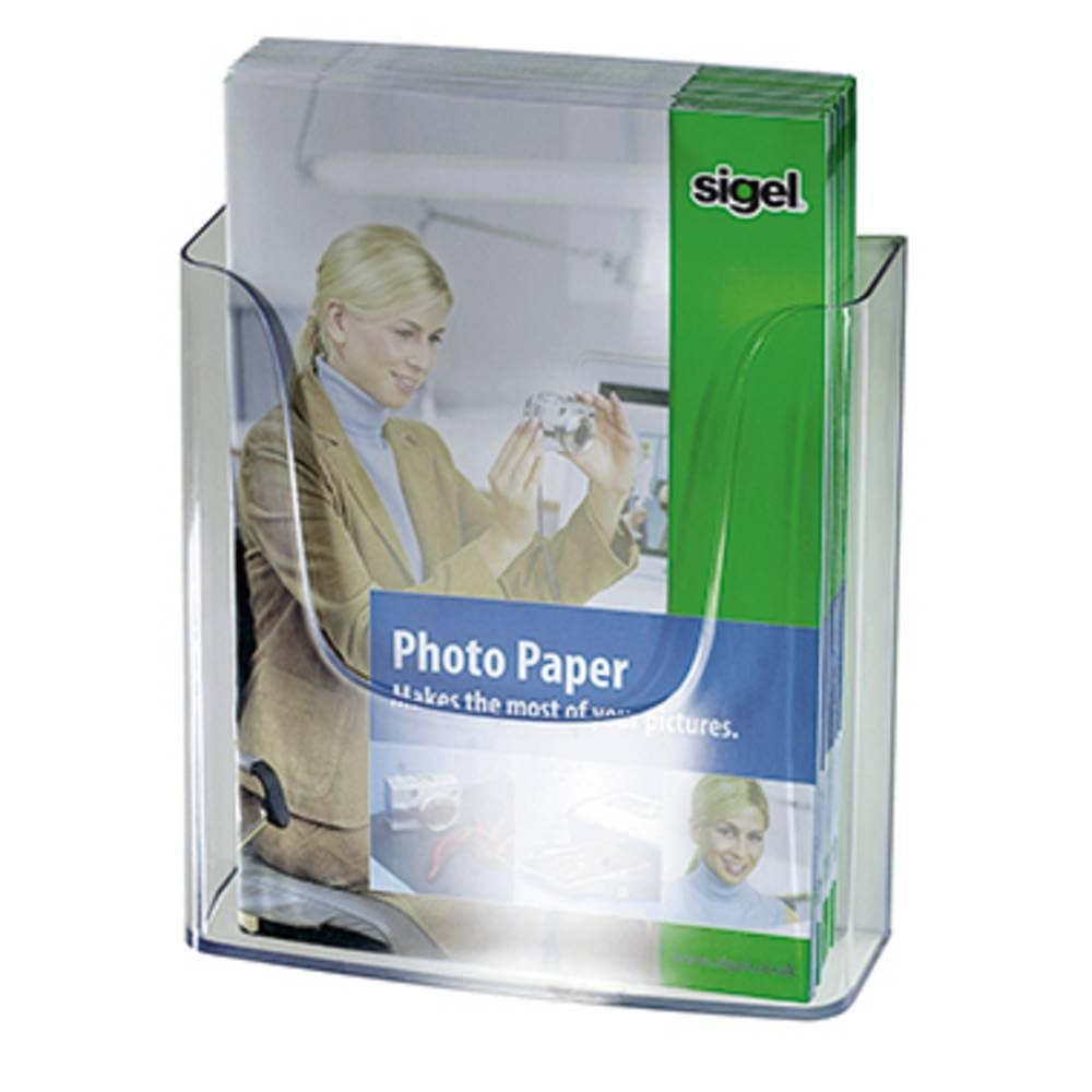 Sigel Wand Prospekthalter DIN A4 Acryl transparent