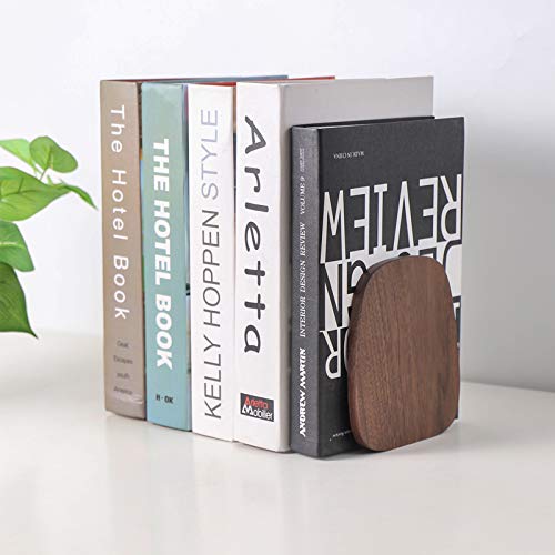 Muso Wood Holz Buchstütze aus Walnussholz 1 Paar