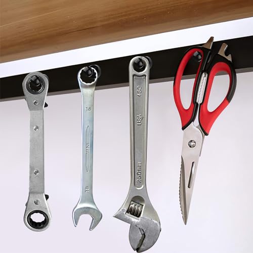 Wukong Neodym Magnete Starker Halt, 16×20mm | 8 Stück Starke Magnete Push Pins, Whiteboard Magnet Schwarz für Magnettafel, Kühlschrank und Büro