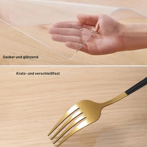 Bodenschutzmatte Transparent Bürostuhl 50x50cm 60x80cm 80x100cm 90x140cm 120 X 180cm PVC Bodenschutzmatte Bodenmatte Rutschfest Kratzfeste Stuhlunterlage 1.5mm Dick Bürostuhl Unterlage ( Size : 30x70c