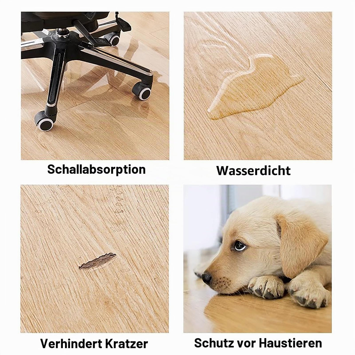 Bodenschutzmatte Transparent Bürostuhl 50x50cm 60x80cm 80x100cm 90x140cm 120 X 180cm PVC Bodenschutzmatte Bodenmatte Rutschfest Kratzfeste Stuhlunterlage 1.5mm Dick Bürostuhl Unterlage ( Size : 30x70c