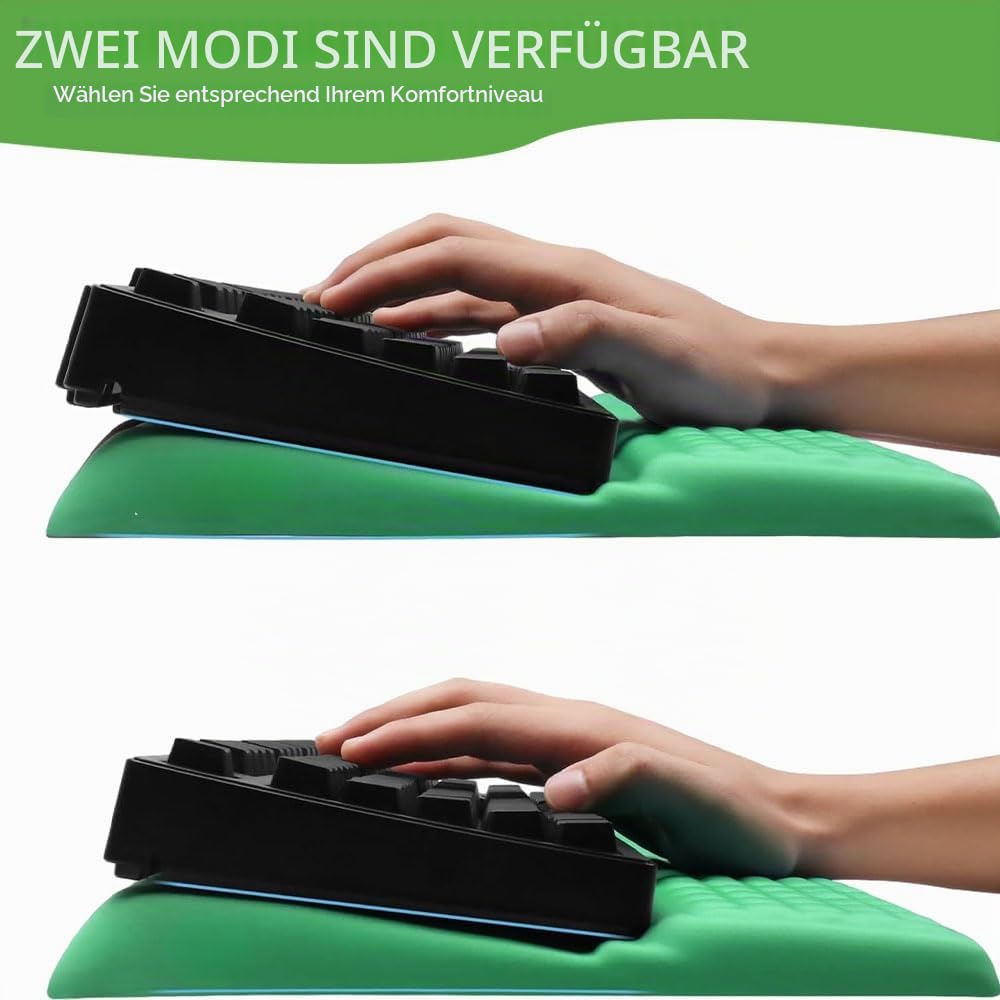 Sightday Tastatur-Handgelenkauflage mit Ständer, 2-in-1-Tastatur-Handgelenkstütze, weiche Memory-Schaum-Tastaturmatte, rutschfeste Tastaturauflage für Zuhause, Büro, Gaming, Schreibtischzubehör