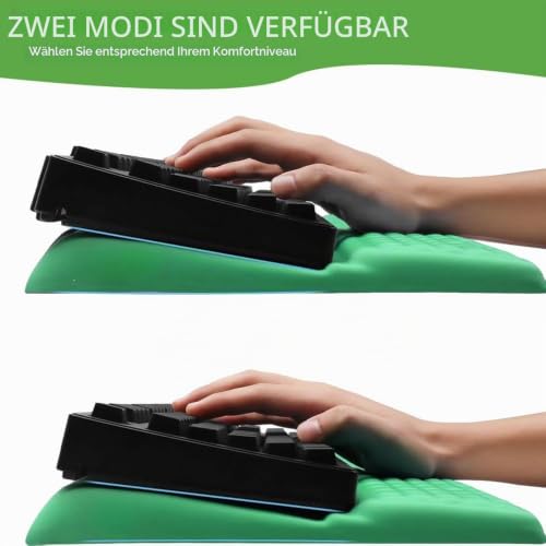 Sightday Tastatur-Handgelenkauflage mit Ständer, 2-in-1-Tastatur-Handgelenkstütze, weiche Memory-Schaum-Tastaturmatte, rutschfeste Tastaturauflage für Zuhause, Büro, Gaming, Schreibtischzubehör