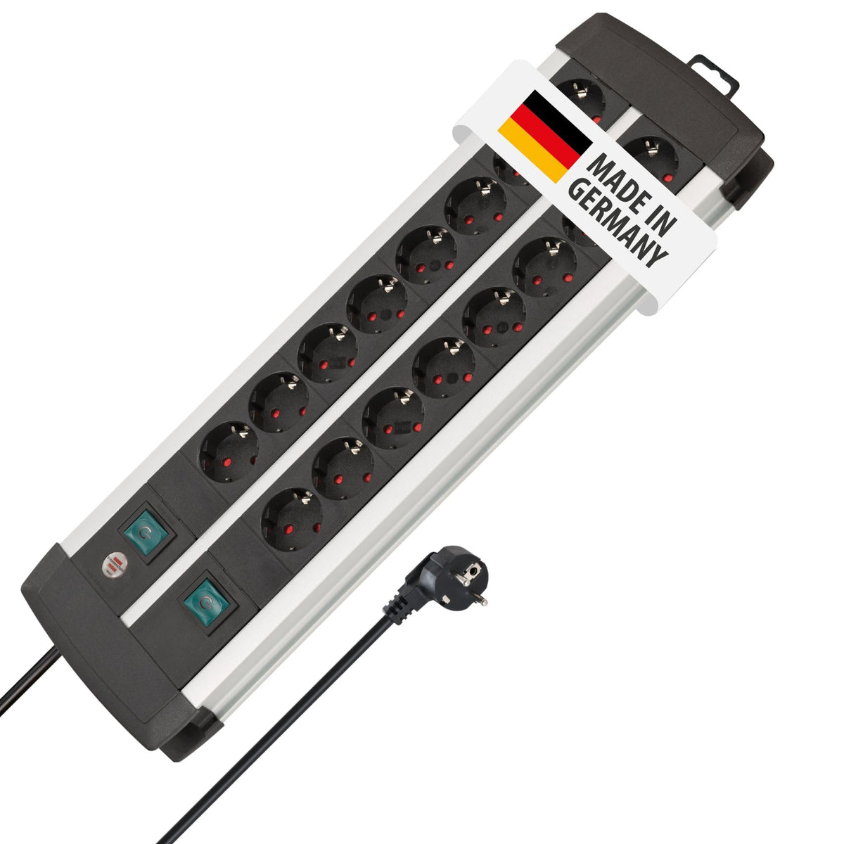 Brennenstuhl Premium-Alu-Line Steckdosenleiste 16-Fach, 3m