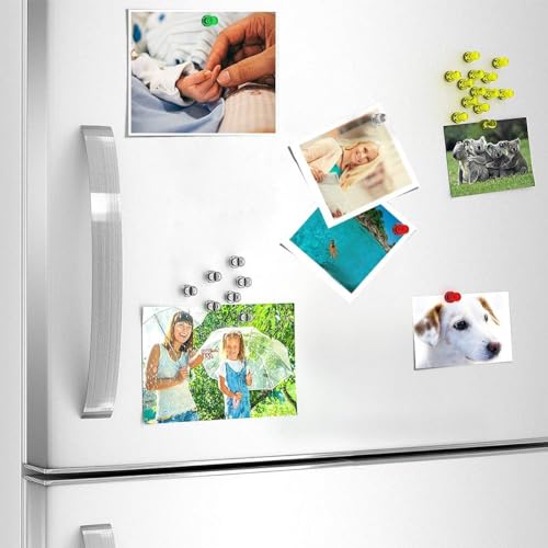 Wukong 10×16mm Kegelmagnete für Magnettafel, 56 Stück Kleine Magneten Starker Halt, Magnete Kühlschrank Magnete Stark Bunt, Whiteboard Magnete für Schule und Büro