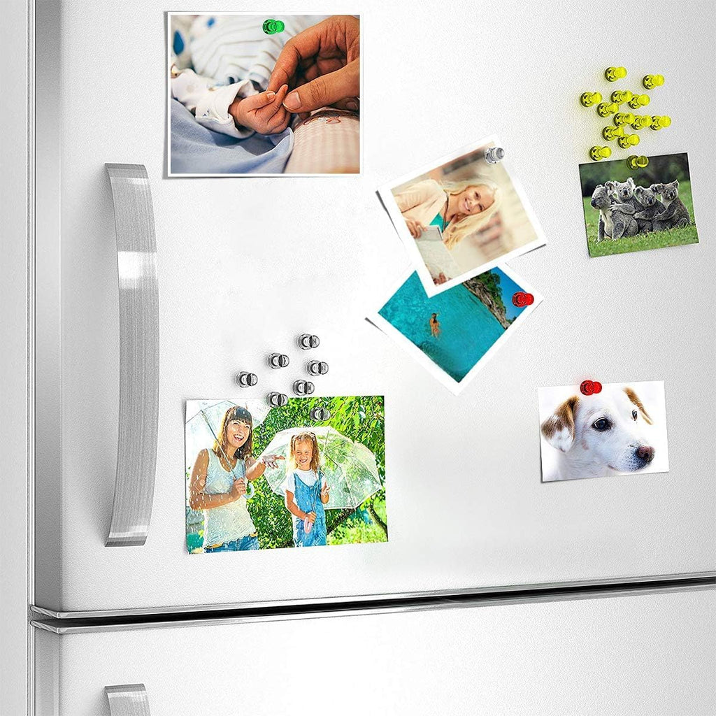 Wukong 10×16mm Kegelmagnete für Magnettafel, 56 Stück Kleine Magneten Starker Halt, Magnete Kühlschrank Magnete Stark Bunt, Whiteboard Magnete für Schule und Büro