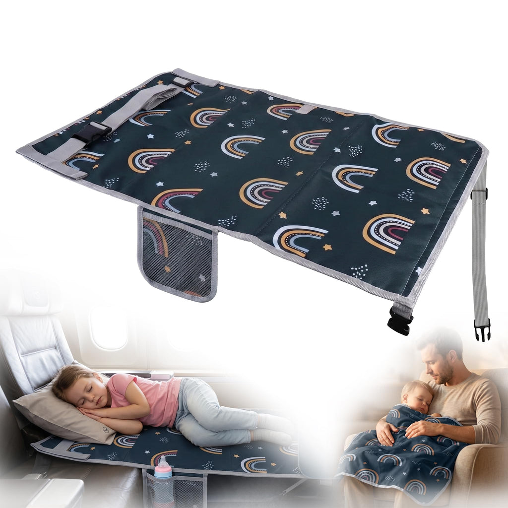 Flugzeug Sitzverlängerung Kinder, 76x44.5 cm Faltbare Baby Flugzeugbett