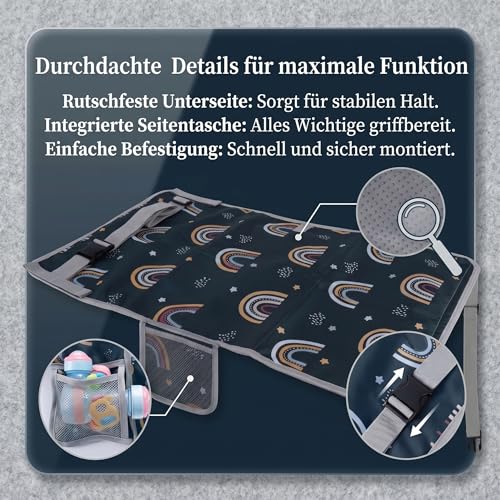 Flugzeug Sitzverlängerung Kinder, 76x44.5 cm Faltbare Baby Flugzeugbett