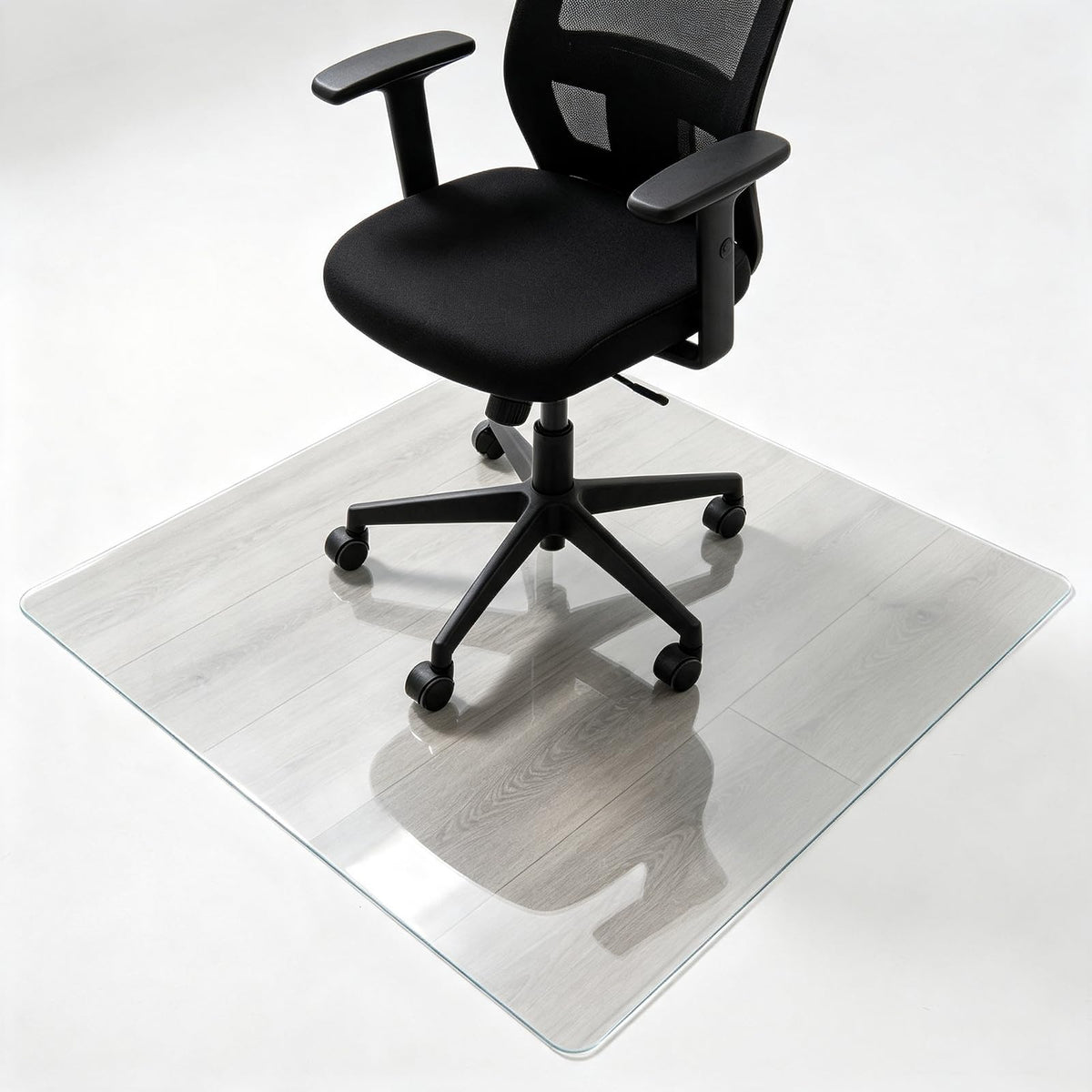 Bodenschutzmatte 50 x 180 cm Kratzfest, Transparent, Antirutsch Und Strapazierfähige, Versch. Größen, Stärke: 1,3 MM, Bodenschutzmatte Bürostuhl/Stuhlunterlage, Für Laminat & Fliesen, transparent